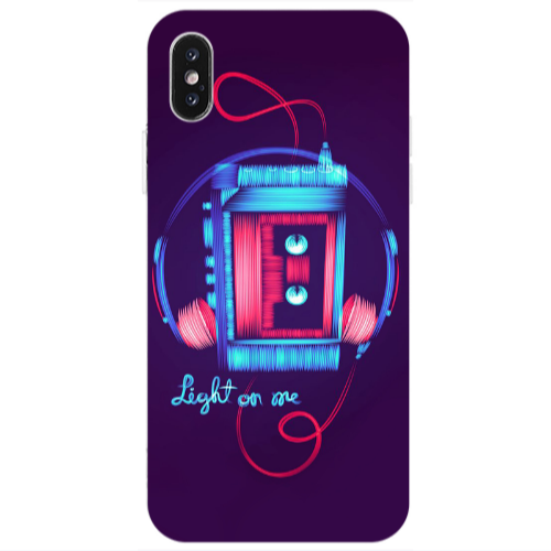 Apple iPhone Xs Max Light on me Transparent Silicone TPU Θήκη