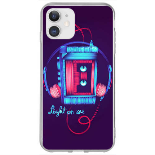 Apple iPhone 12 Mini Light on me Transparent Silicone TPU Θήκη