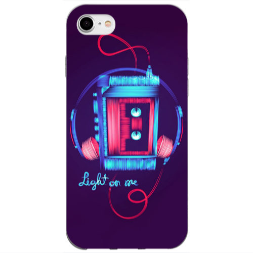 Apple iPhone SE 2020 Light on me Transparent Silicone TPU Θήκη
