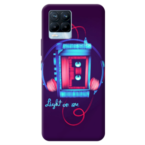 Realme 8 Pro Light on me Transparent Silicone TPU Θήκη