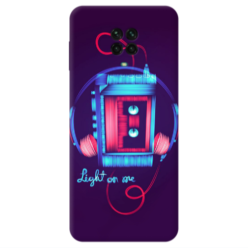 Xiaomi Redmi Note 9S Light on me Transparent Silicone TPU Θήκη