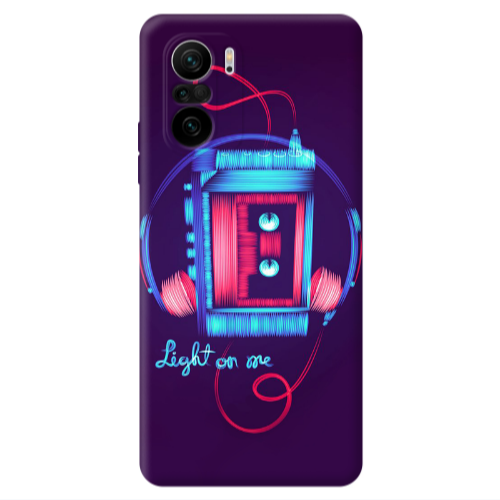 Xiaomi Poco F3 Light on me Transparent Silicone TPU Θήκη