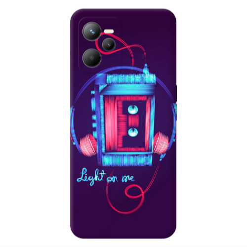Realme C35 Light on me Transparent Silicone TPU Θήκη