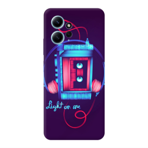 Xiaomi Redmi Note 12 4G Light on me Transparent Silicone TPU Θήκη