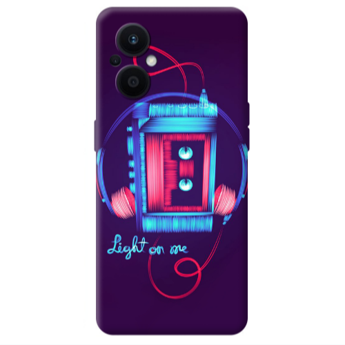 Oppo Reno 7 Lite Light on me Transparent Silicone TPU Θήκη