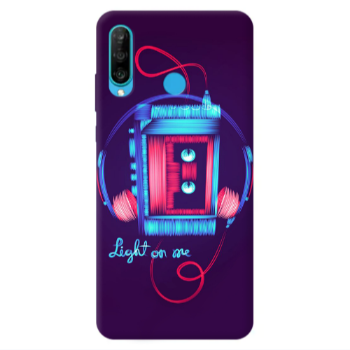 Huawei P30 Lite Light on me Transparent Silicone TPU Θήκη