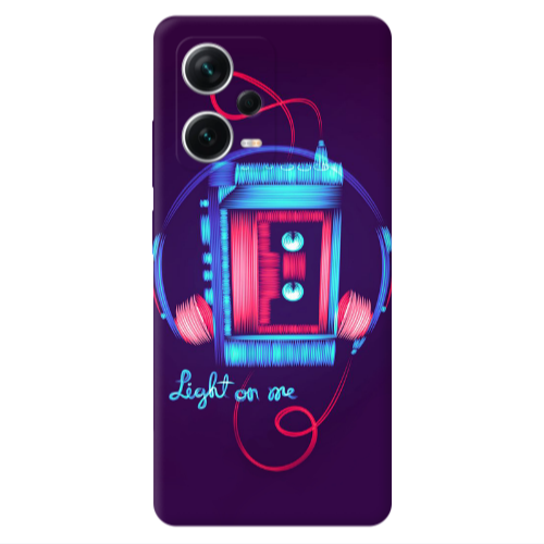 Xiaomi Redmi Note 12 5G Light on me Transparent Silicone TPU Θήκη