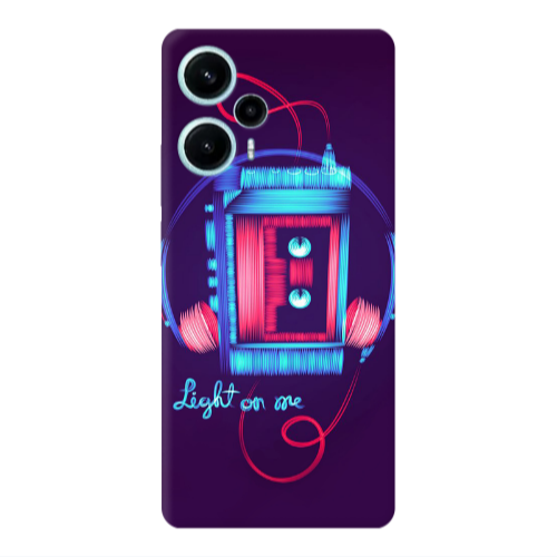 Xiaomi Poco F5 Light on me Transparent Silicone TPU Θήκη