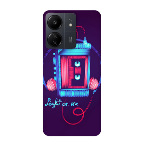 Xiaomi Redmi 13C Light on me Transparent Silicone TPU Θήκη