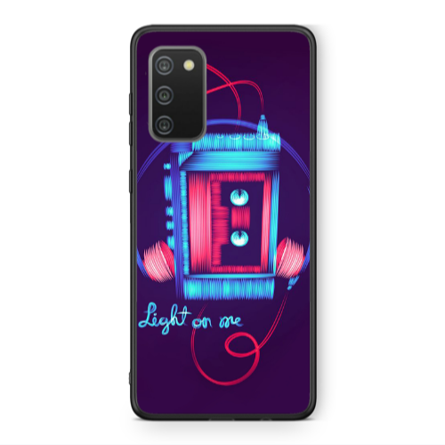 Samsung A02s Light on me Black Glossy Θήκη