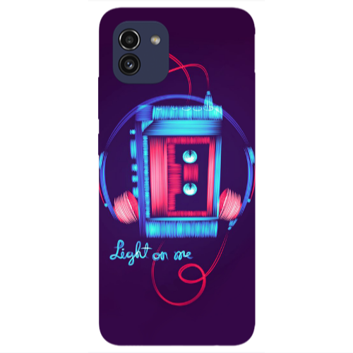 Samsung A03 Light on me Transparent Silicone TPU Θήκη