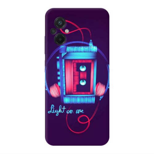 Xiaomi Poco M5 Light on me Transparent Silicone TPU Θήκη