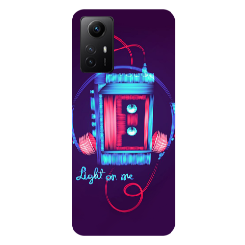 Xiaomi Redmi Note 12s Light on me Transparent Silicone TPU Θήκη