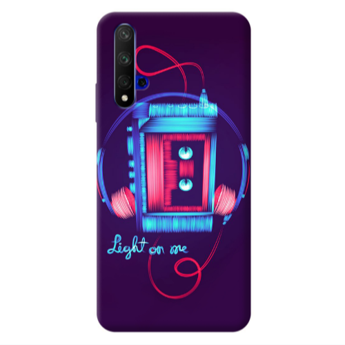 Huawei Nova 5 T Light on me Transparent Silicone TPU Θήκη
