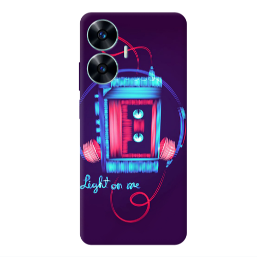Realme C55 Light on me Transparent Silicone TPU Θήκη