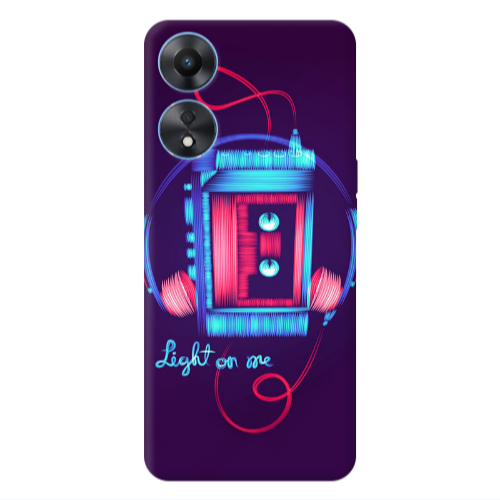 Oppo A 98 Light on me Transparent Silicone TPU Θήκη