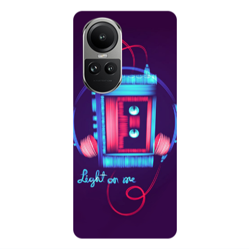Oppo Reno10 5G Light on me Transparent Silicone TPU Θήκη