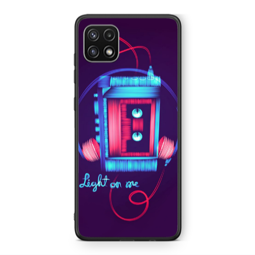 Samsung A22 5G Light on me Black Glossy Θήκη