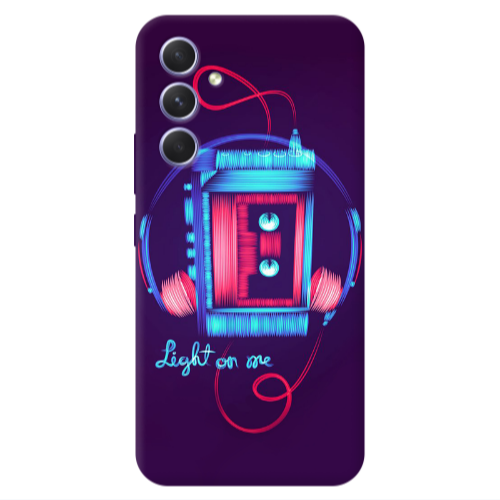 Samsung A55 Light on me Transparent Silicone TPU Θήκη