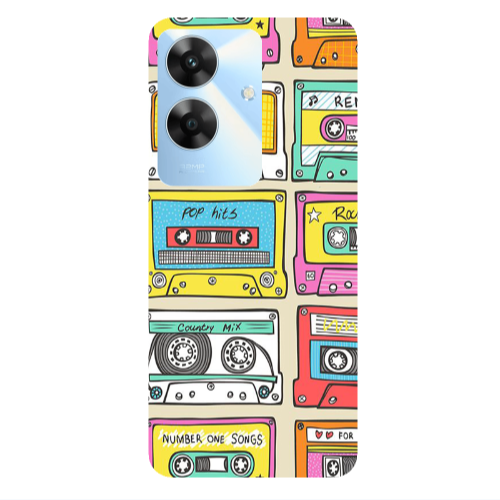 Realme Note 60 Pop hits Transparent Silicone TPU Θήκη