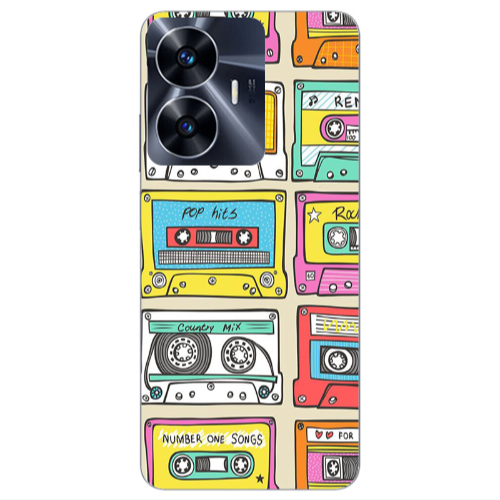 Realme Note 50 Pop hits Transparent Silicone TPU Θήκη