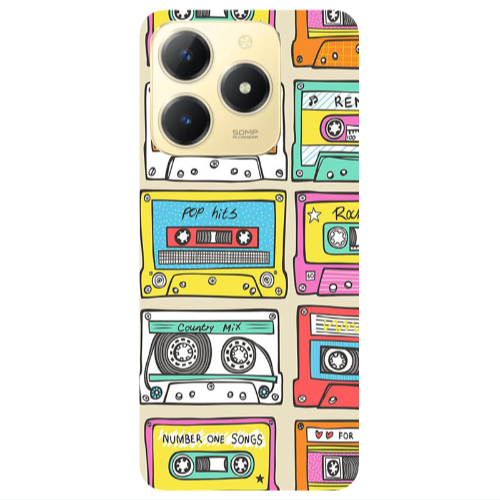 Realme C61 Pop hits Transparent Silicone TPU Θήκη