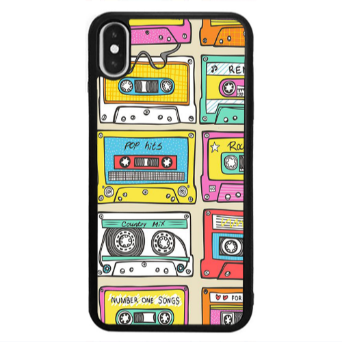 Apple iPhone X Pop hits Black Glossy Θήκη