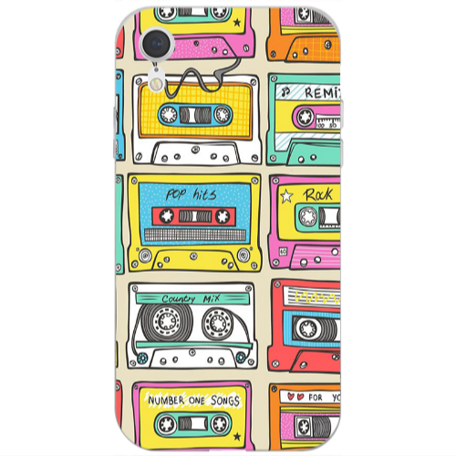 Apple iPhone Xr Pop hits Transparent Silicone TPU Θήκη