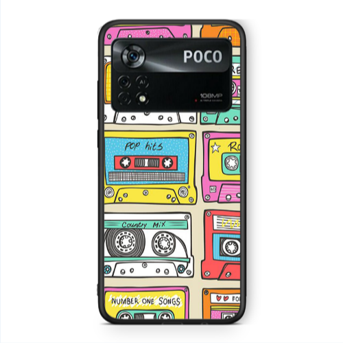 Xiaomi Poco X4 Pro Pop hits Black Glossy Θήκη