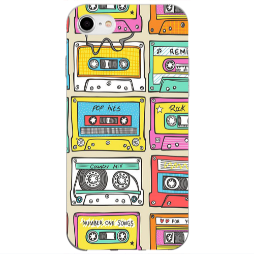 Apple iPhone 7 Pop hits Transparent Silicone TPU Θήκη