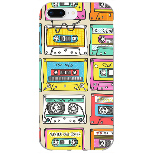 Apple iPhone 7 Plus Pop hits Transparent Silicone TPU Θήκη