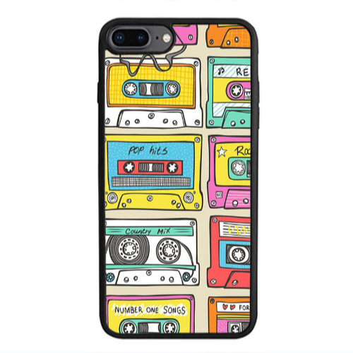 Apple iPhone 7 Plus Pop hits Black Glossy Θήκη