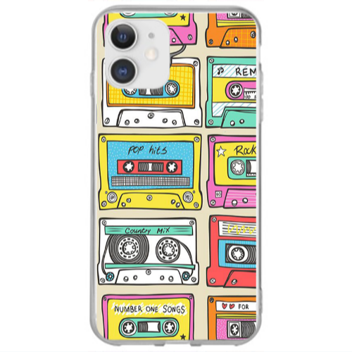 Apple iPhone 12 Mini Pop hits Transparent Silicone TPU Θήκη