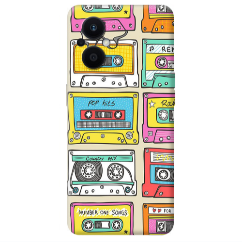 Oppo Reno 7 Lite Pop hits Transparent Silicone TPU Θήκη