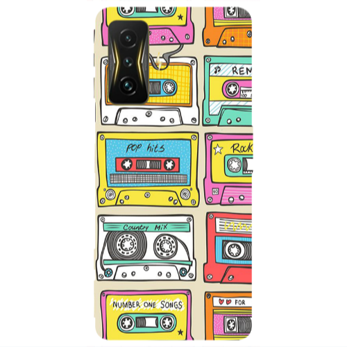 Xiaomi Poco F4 Gt Pop hits Transparent Silicone TPU Θήκη