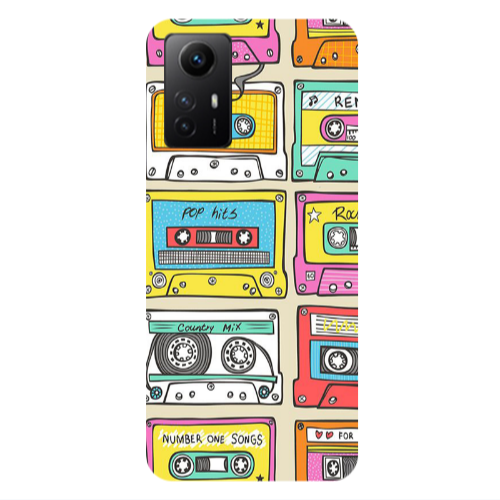 Xiaomi Redmi Note 12s Pop hits Transparent Silicone TPU Θήκη