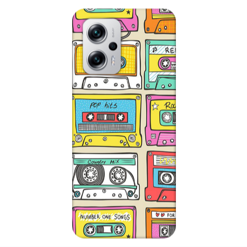 Xiaomi Poco X4 GT Pop hits Transparent Silicone TPU Θήκη