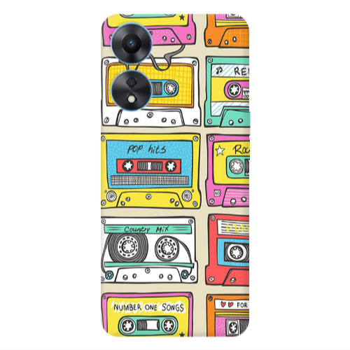 Oppo A 98 Pop hits Transparent Silicone TPU Θήκη