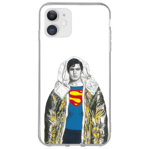 Apple iPhone 12 Superman 2 Transparent Silicone TPU Θήκη