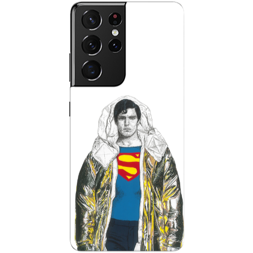 Samsung S21 Ultra Superman 2 Transparent Silicone TPU Θήκη