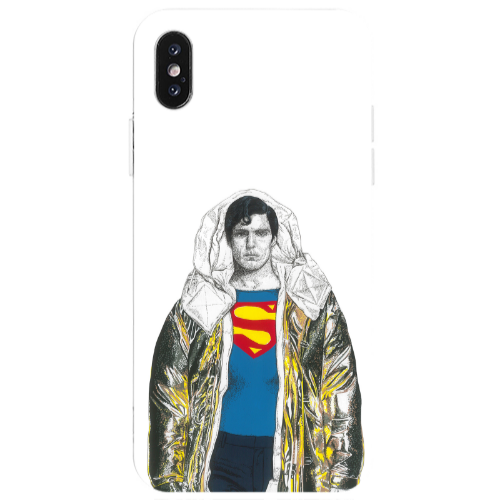 Apple iPhone Xs Max Superman 2 Transparent Silicone TPU Θήκη