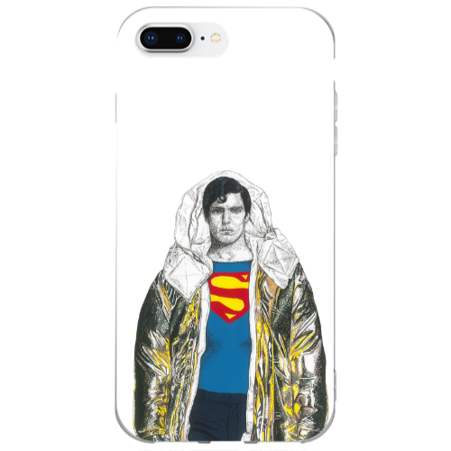 Apple iPhone 7 Plus Superman 2 Transparent Silicone TPU Θήκη