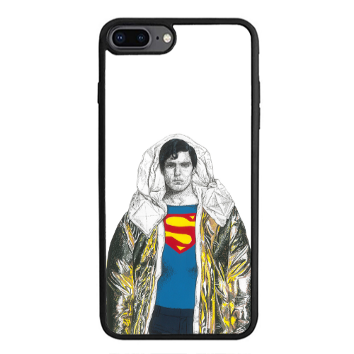 Apple iPhone 7 Plus Superman 2 Black Glossy Θήκη