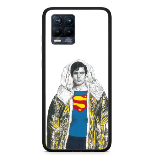 Realme 8  Superman 2 Black Glossy Θήκη