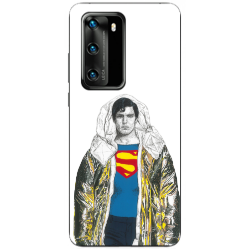 Huawei P40 Superman 2 Transparent Silicone TPU Θήκη