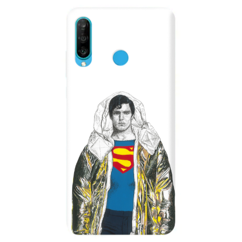 Huawei P30 Lite Superman 2 Transparent Silicone TPU Θήκη