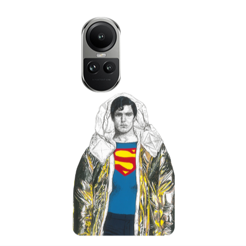 Oppo Reno10 5G Superman 2 Transparent Silicone TPU Θήκη