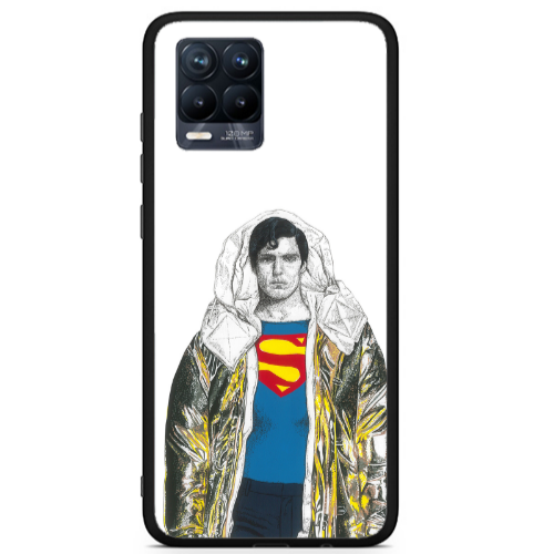 Realme 8 i Superman 2 Black Glossy Θήκη