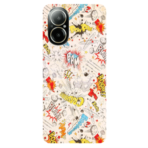 Realme C67 Pow pow Transparent Silicone TPU Θήκη