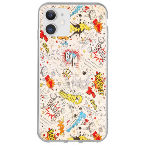 Apple iPhone 12 Pow pow Transparent Silicone TPU Θήκη